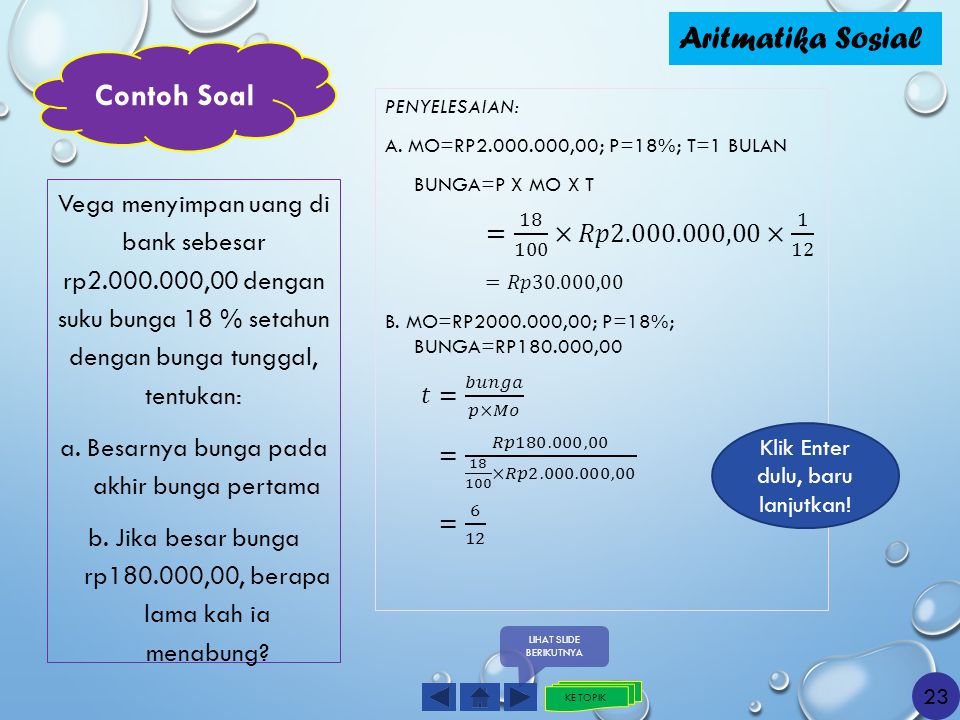 Contoh Soal Rugi Aritmatika Sosial Contoh Soal Terbaru